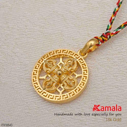 Mề đay Kim cang đôi Mandala Kalachakra