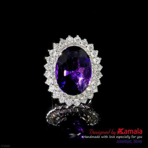 Nhẫn Amethyst Bạc cao cấp