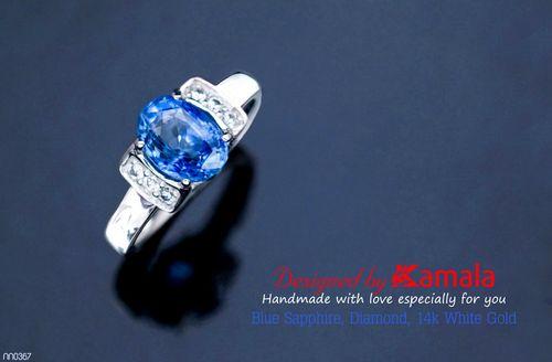 Nhẫn Sapphire xanh